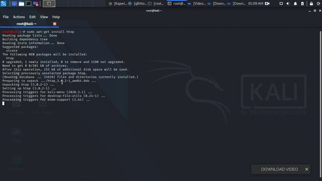 How To Install Htop In Kali Linux