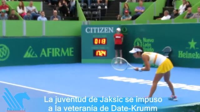 Termina sueño de Kimiko ante Jaksic en el Abierto Monterrey 2014 смотреть онлайн