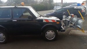 Чудеса Российского автопрома на дорогах Германии.