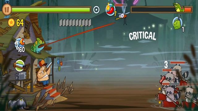Swamp Attack - Gameplay Walkthrough Episode #11 - Challenge Levels 1-7 (iOS, Android) смотреть онлайн
