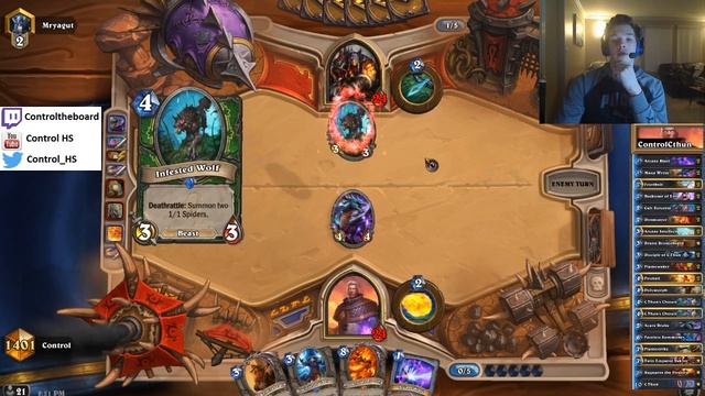 Hearthstone: CONTROL VS. MRYAGUT смотреть онлайн