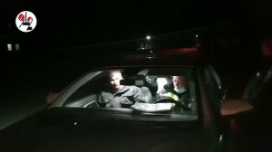 Пьяный и бесправный удирает от ГАИ. Real video