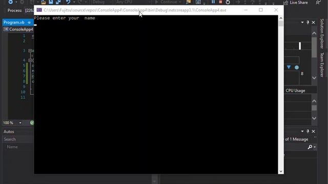 Visual Basic Getting Started | Visual Studio 2019 | VB.NET Core First App