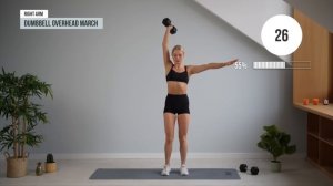 20 MIN QUICK ALL STANDING HIIT + ABS with Weights - Full Body, No Repeat Cardio Home Workout