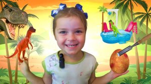 Слова на английском с Лия Boom Раскопки динозавра Видео для детей Лия Бум Яйцо сюрприз