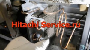 Ремонт холодильника Hitachi R C6200 R C6800 Замена вентилятора