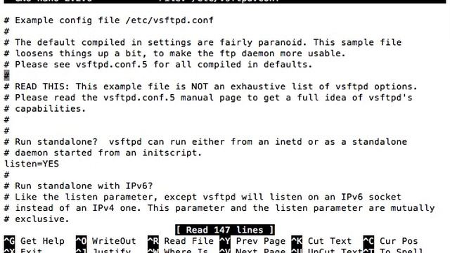 Installation Vsftpd Ubuntu/Debian