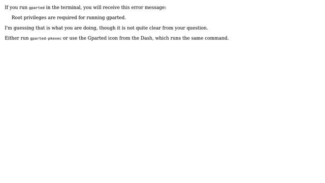 Ubuntu: How do I run gparted as root? (4 Solutions!!) смотреть онлайн