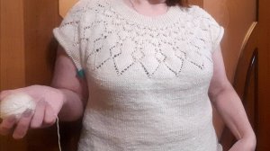 Джемпер на круглой кокетке, продвижения процесса