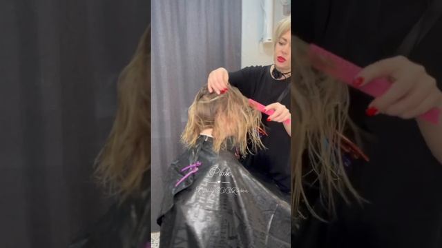 Из длинных в короткие! #женскаястрижка #короткаястрижка #креативнаястрижка