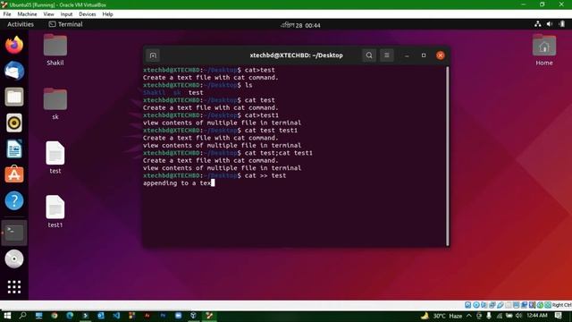 Linux Commands | linux “cat” command | Ubuntu (Linux) Basic Commands for Beginners | T-5 | XTECH BD