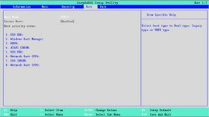 Changing BIOS Mode from UEFI to Legacy