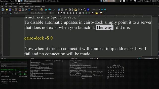 Disable Automatic Updates In Cairo Dock Arch GNU / Linux смотреть онлайн