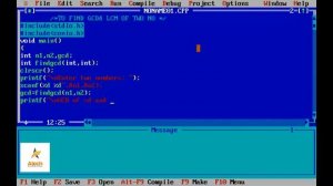 C Program to Find the GCD and LCM ||C programming video tutorial - Find the G.C.D and L.C.M