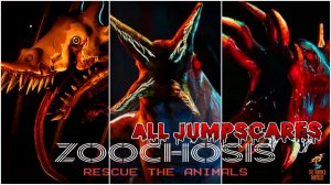 ВСЕ СКРИМЕРЫ ZOOCHOSIS ➣ ALL JUMPSCARES ZOOCHOSIS