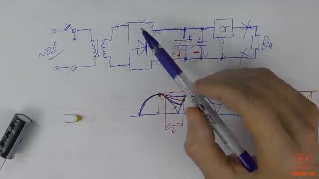 Учимся читать электрические схемы с конденсаторами