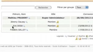 Ajout d'un administrateur sur Asso-Web