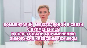 М. В. Захарова. Применение и подготовка к применению химоружия киевским режимом.