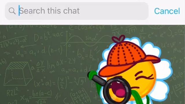 Telegram for iOS: how to open search inside the chat