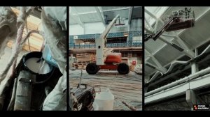 Обзор объекта. 15000м2. Покраска потолка и стен на производстве. Супер Маляры #покраска #побелка