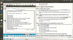 4.4.1.1 Cisco Packet Tracer 7.2 - Configuring a Zone Based Policy Firewall ZPF