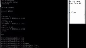 Cisco 2960 Password and telnet, web vlan interface