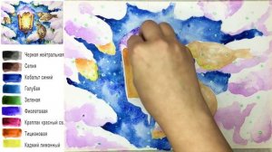 «Фонарь и птички» как нарисовать АКВАРЕЛЬ | Сезон 2-5 |Мастер-класс для начинающих