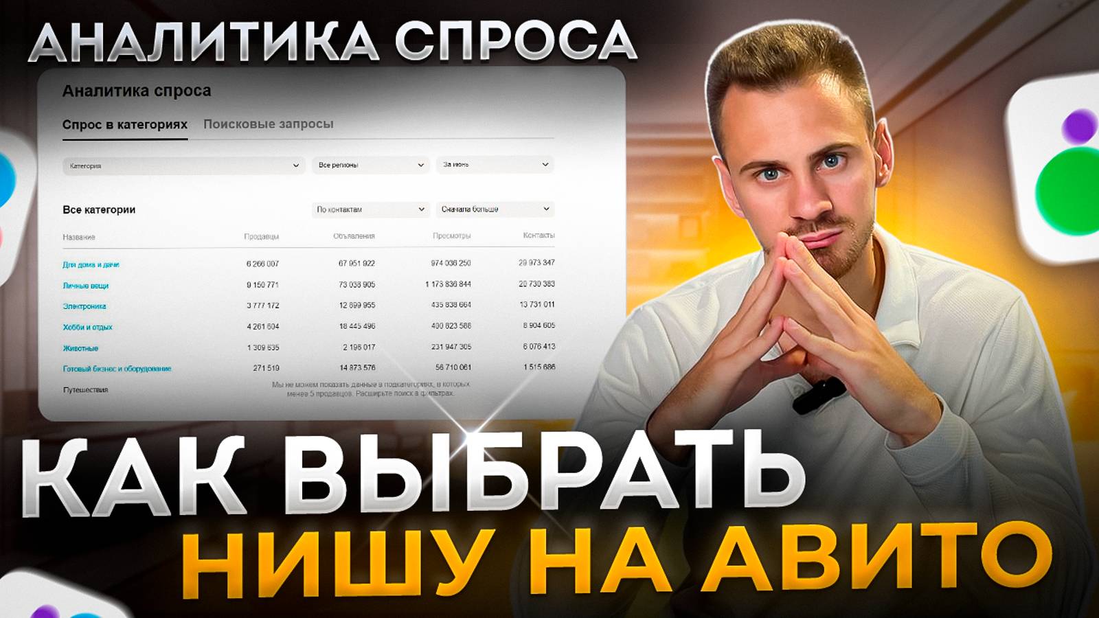 ЧТО ПРОДАВАТЬ НА АВИТО? Как выбрать НИШУ на авито? АНАЛИТИКА СПРОСА.
