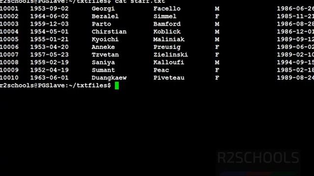 15. Linux tutorials: Linux cut command with examples