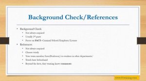 Discuzz Panel--Background Check and References