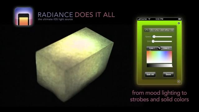 Radiance, the ultimate iOS light source