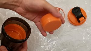 Cпортивный шейкер с пружиной ECOS Twister Orange, 750мл, арт.006069
