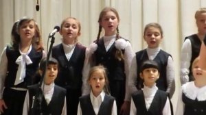 За печкою поет сверчок. Детский хор