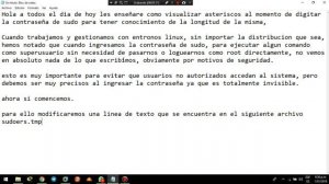 Cómo ver contraseña de sudo con asteriscos en Linux