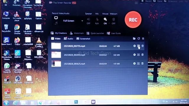 Best Free Screen Recorder For Pc | iTop Screen Recorder | No Watermark 100% Free | Sid Tech gyan смотреть онлайн