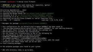 Gentoo kernel emerge and compile