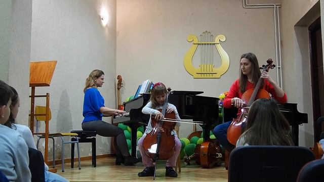 Прелюдия, концерт для виолончели. Две виолончели под аккомпанемент рояля. Детский концерт к 8 марта