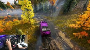 NYEBRANG PAKE MOBIL IMUT😂😂, TENGGELAM GAK YA??? | Snowrunner  | Thrustmaster T300 RS GT