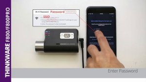 Thinkware F800/F800PRO: Connecting the Mobile App - Hotspot (iOS)