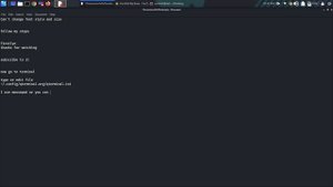 Fix Terminal Font not changing in Kali Linux