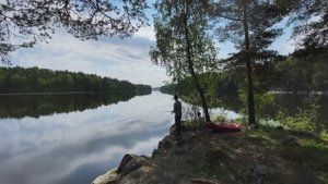 Поход с палаткой и лодкой на остров, рыбалка, отдых