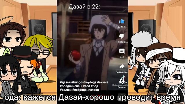реакция ВИБП на Дазая и Фёдора смотреть онлайн