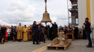Первый удар в колокол храма д. Большое Сотниково Урицкого района