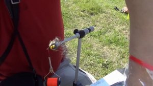 Ловля голавля нахлыстом на жука