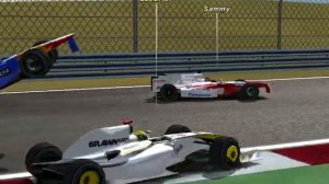 rFactor IOS League F1 China Crashes