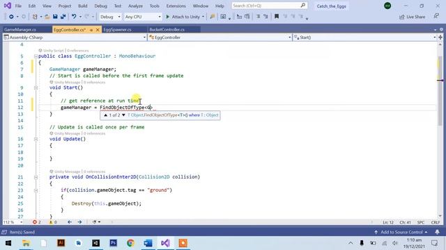 Learn Unity - Collision Detection - Unity Complete 2D Game Tutorial - (#04)