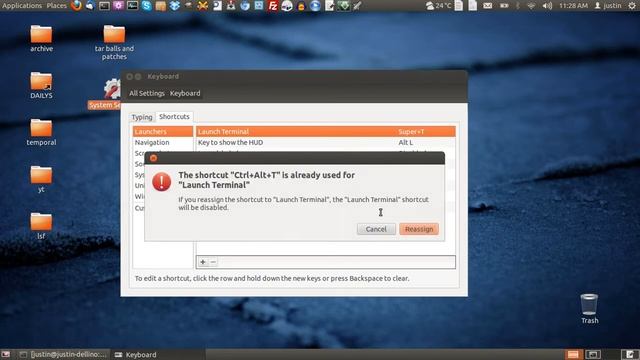 create hot keys in Ubuntu 12.04 !