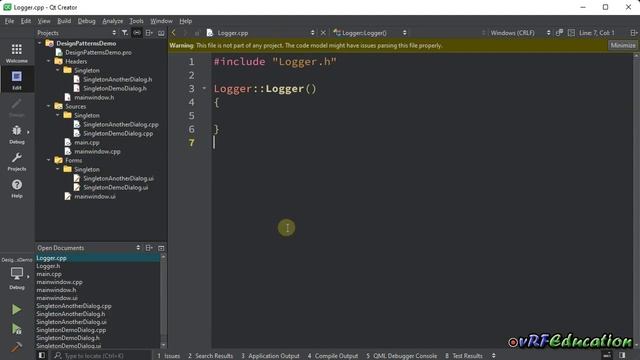Design Patterns in C++/Qt - Singleton