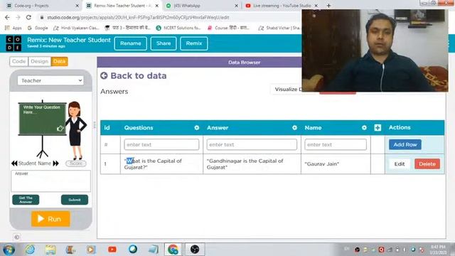 Live Online Coding Class - 6 (Applab : Teacher-Student App Part-2)