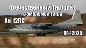 Отечественный Тигролёт, с эмблемой тигра Ан-12ПС RF-12029